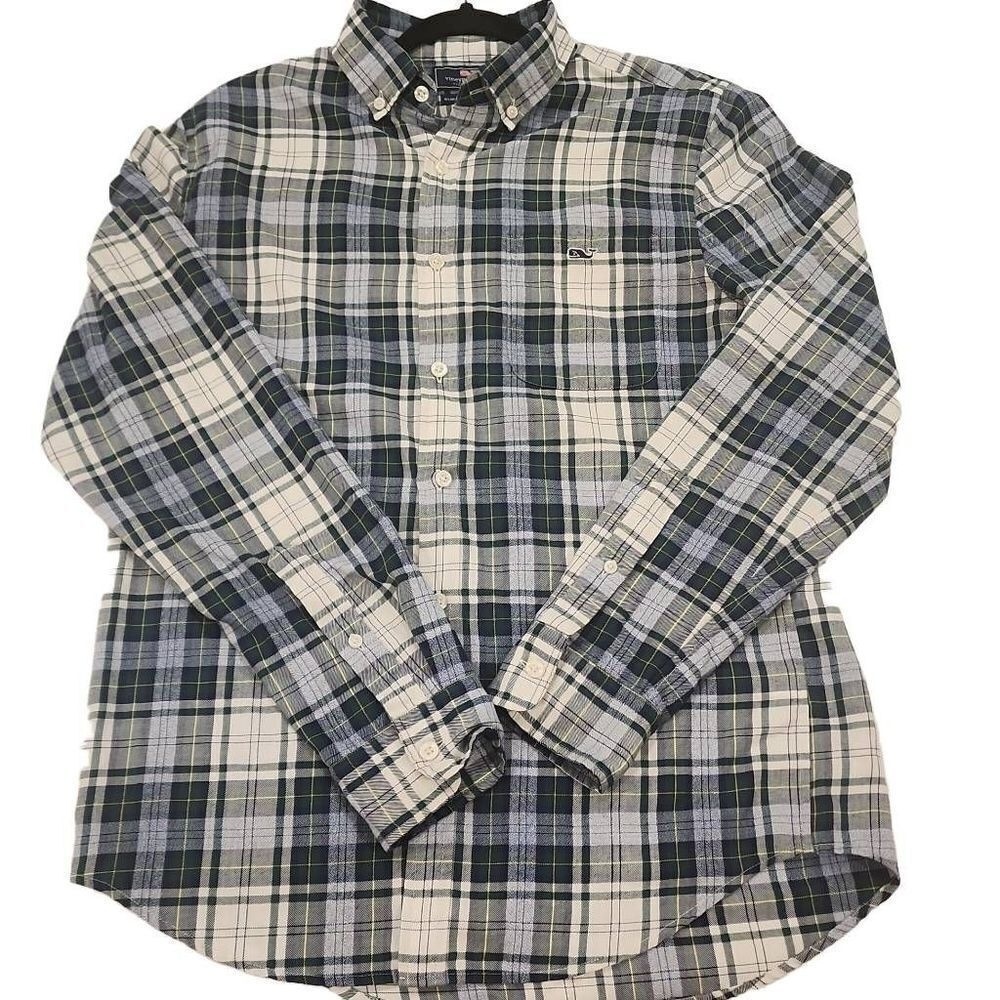 Vineyard Vines Performance Men's Multicolor Plaid Slim Fit Tucker Shirt‎ Small